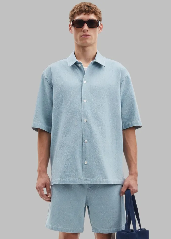 Clothing Men The Frankie Shop Samse Samse Sajabari Shorts 8211 Destructed Denim