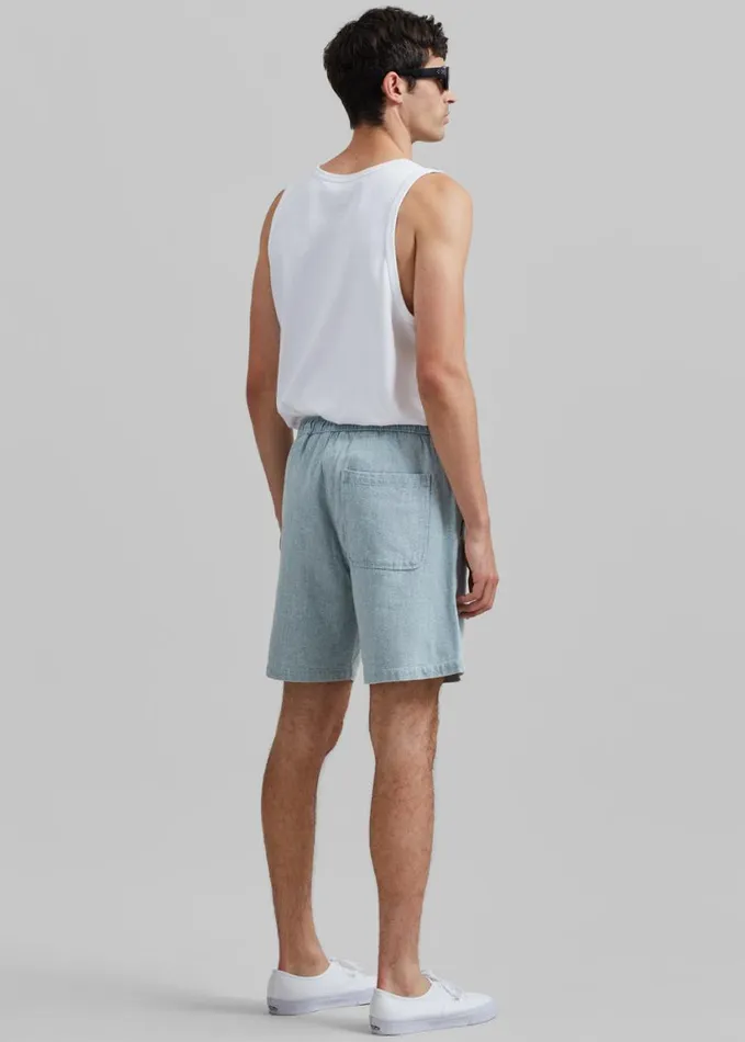 Clothing Men The Frankie Shop Samse Samse Sajabari Shorts 8211 Destructed Denim
