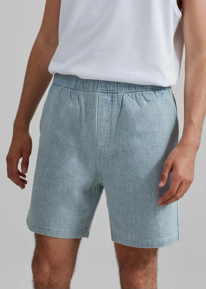 Clothing Men The Frankie Shop Samse Samse Sajabari Shorts 8211 Destructed Denim
