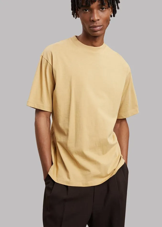 Clothing WomenMen The Frankie Shop Evora Tee 8211 Sahara