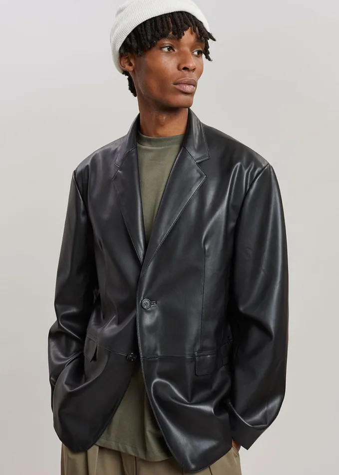Clothing WomenMen The Frankie Shop Olympia Blazer 8211 Black