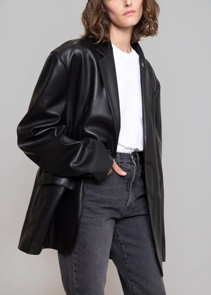 Clothing WomenMen The Frankie Shop Olympia Blazer 8211 Black