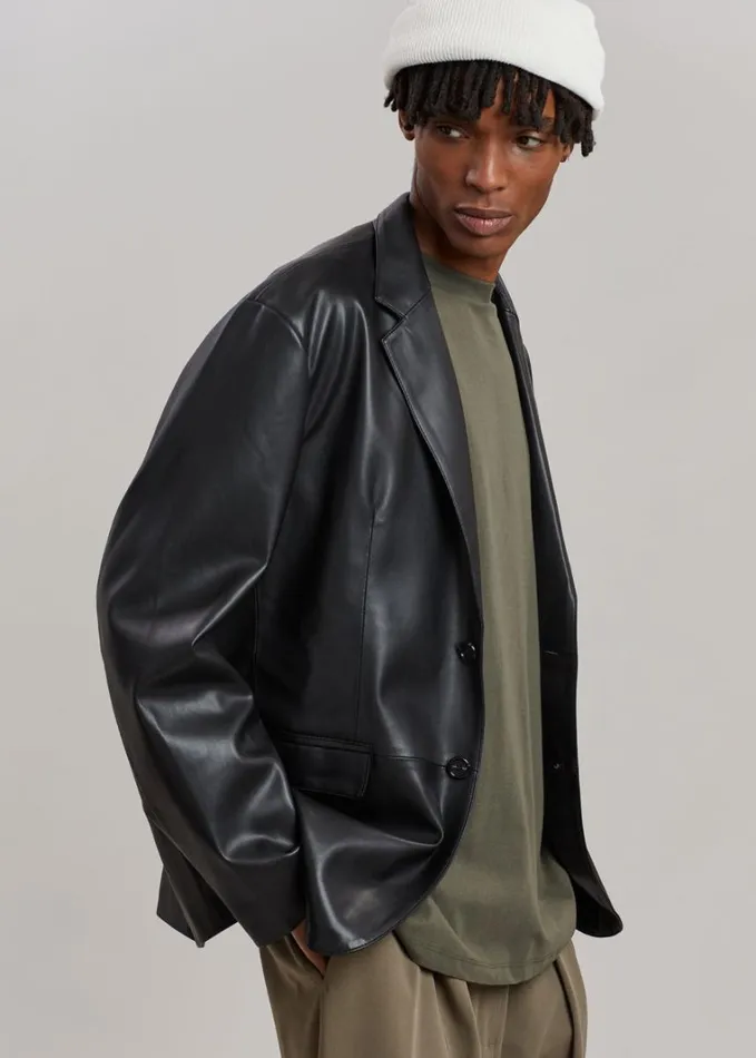 Clothing WomenMen The Frankie Shop Olympia Blazer 8211 Black