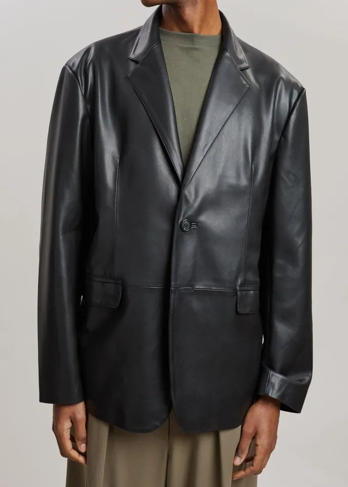 Clothing WomenMen The Frankie Shop Olympia Blazer 8211 Black