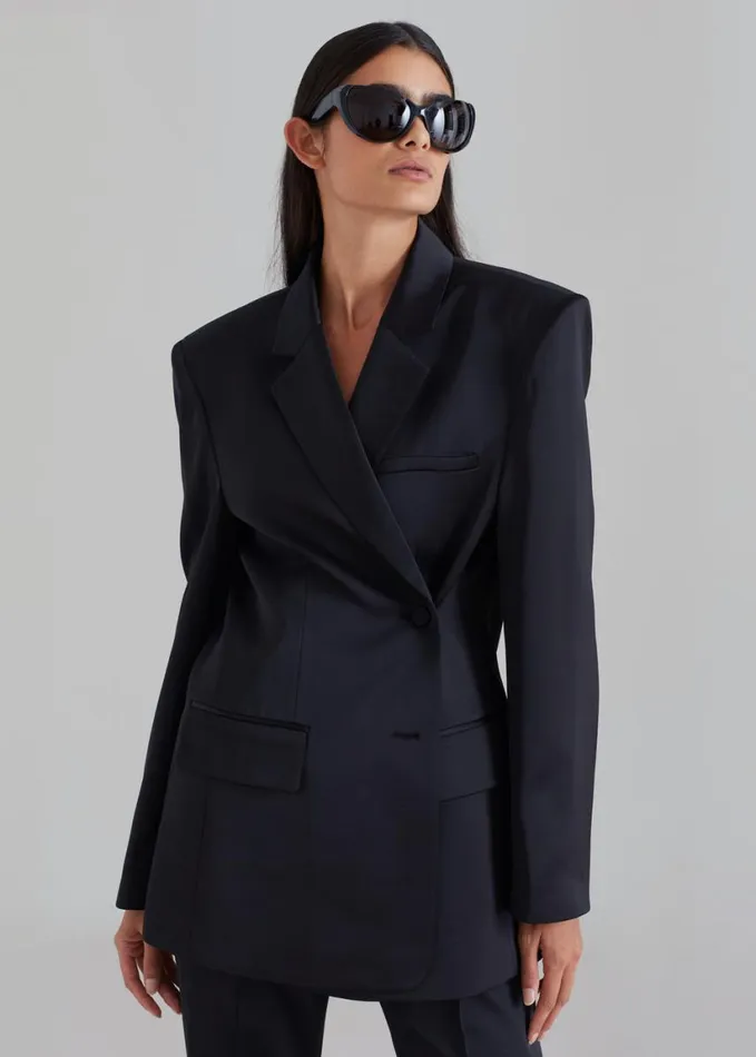 Clothing Women The Frankie Shop Angelica Blazer 8211 Black