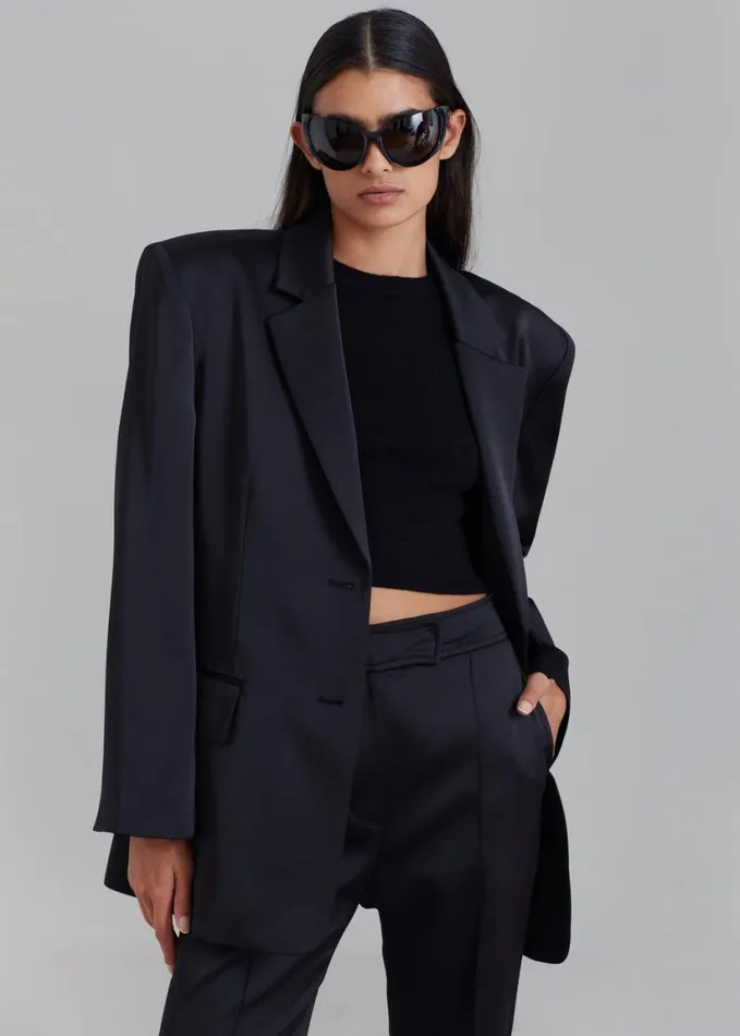 Clothing Women The Frankie Shop Angelica Blazer 8211 Black