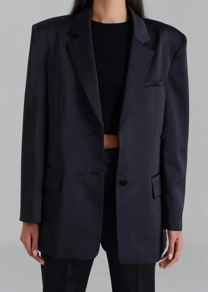 Clothing Women The Frankie Shop Angelica Blazer 8211 Black