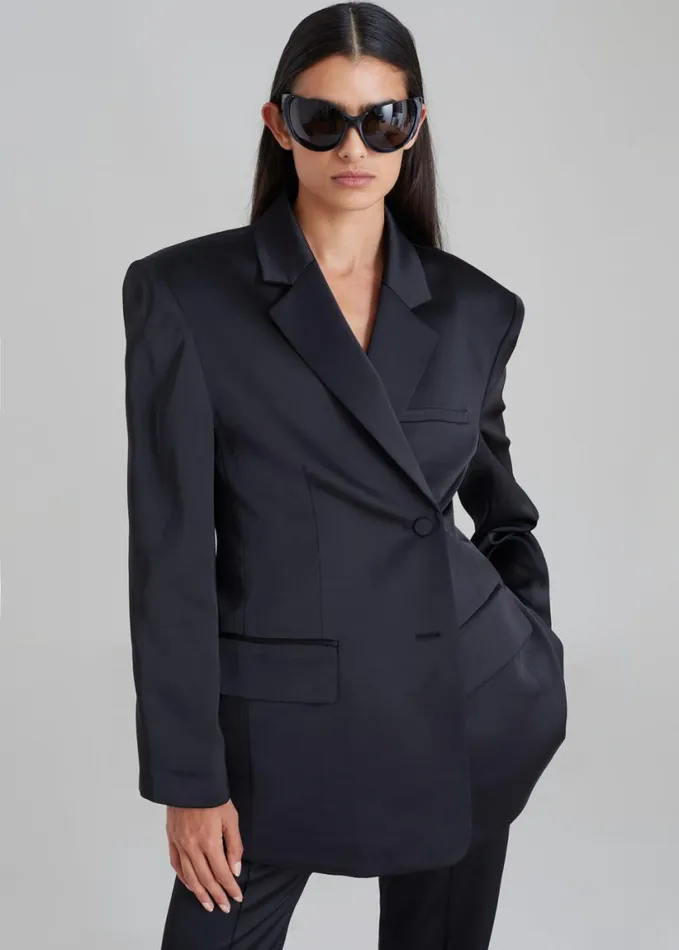 Clothing Women The Frankie Shop Angelica Blazer 8211 Black