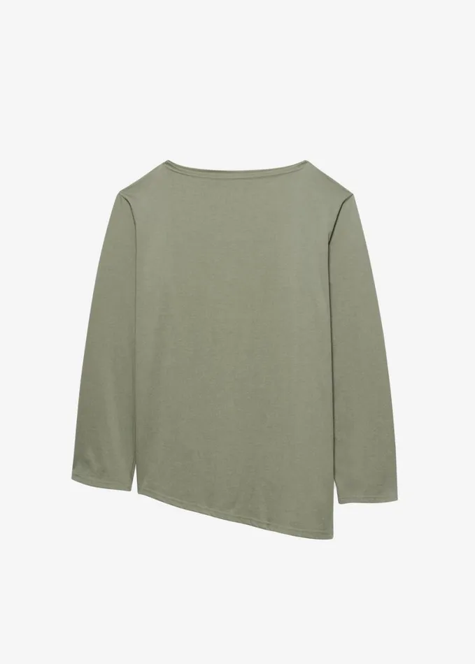Clothing Women The Frankie Shop Apollo Long Sleeve Tee 8211 Khaki