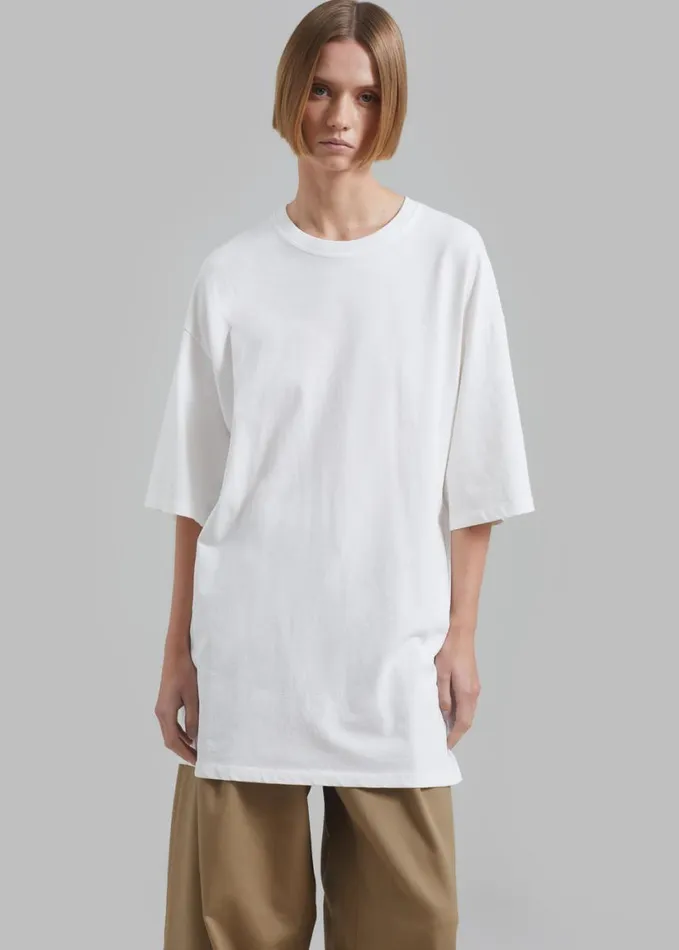 Clothing Women The Frankie Shop Avak Oversized Tee 8211 White