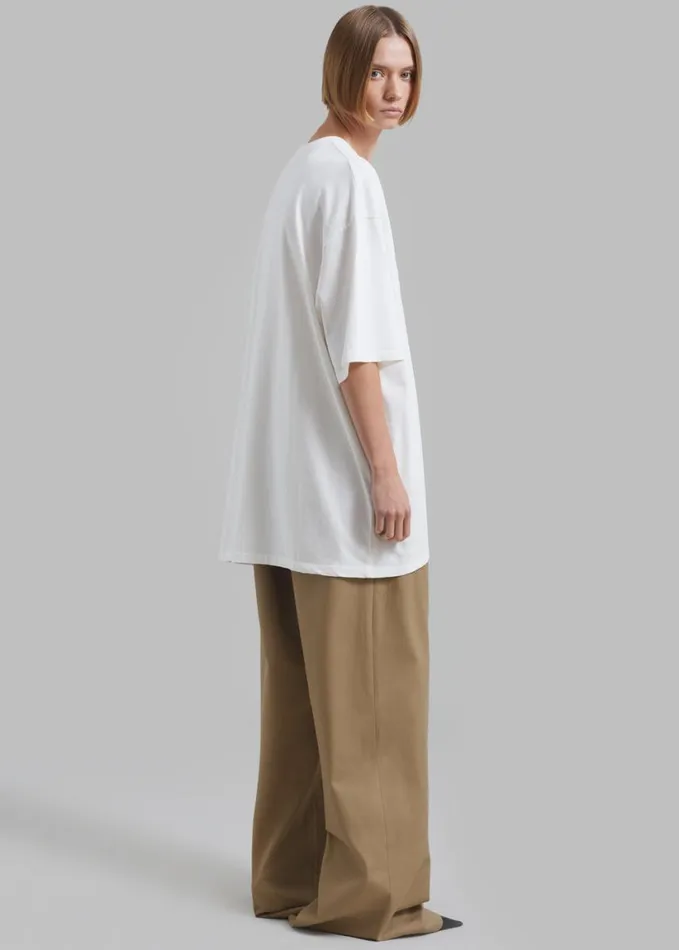 Clothing Women The Frankie Shop Avak Oversized Tee 8211 White