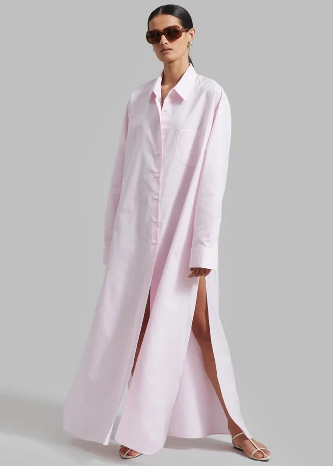 Clothing Women The Frankie Shop Avery Shirt Dress 8211 Petal