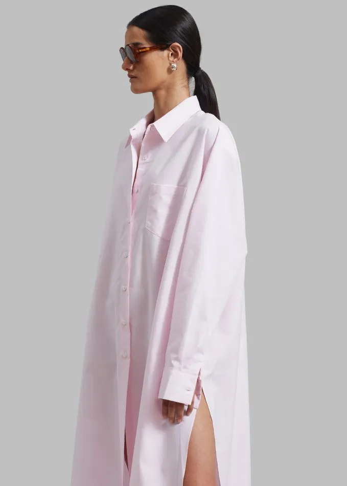 Clothing Women The Frankie Shop Avery Shirt Dress 8211 Petal
