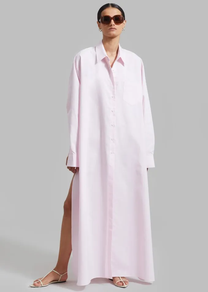 Clothing Women The Frankie Shop Avery Shirt Dress 8211 Petal