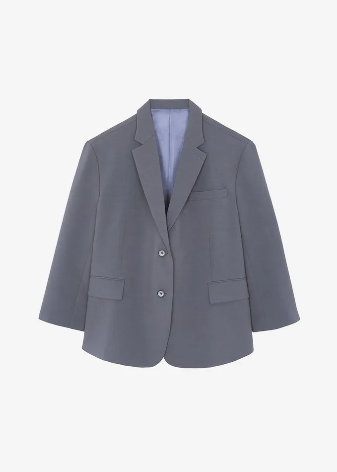 Clothing Women The Frankie Shop Bea Blazer 8211 Charcoal