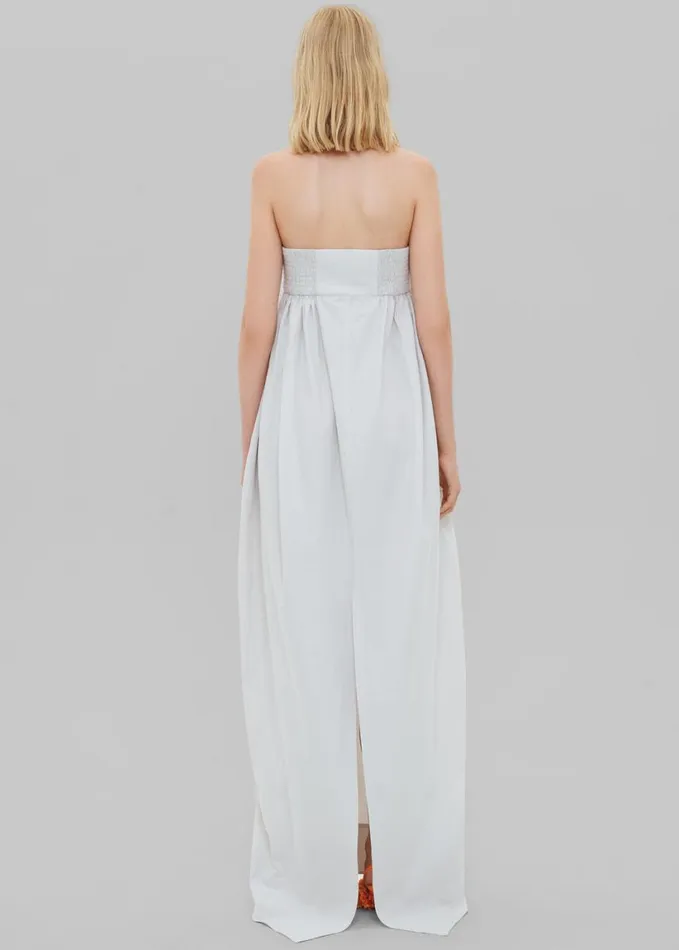Clothing Women The Frankie Shop Bevza Balloon Long Dress 8211 Light Grey