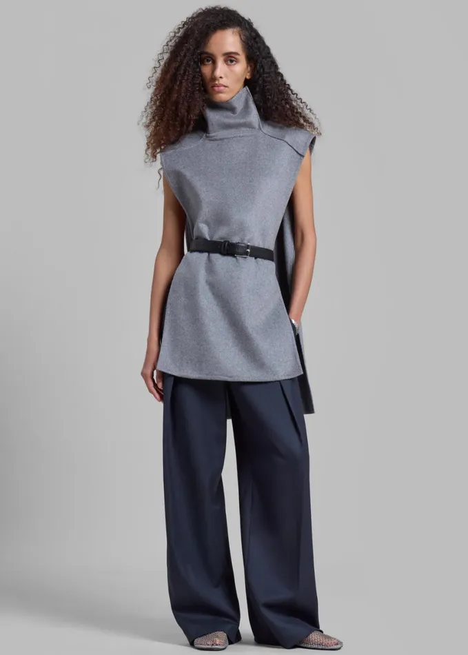 Clothing Women The Frankie Shop Bevza Manishka Vest 8211 Grey