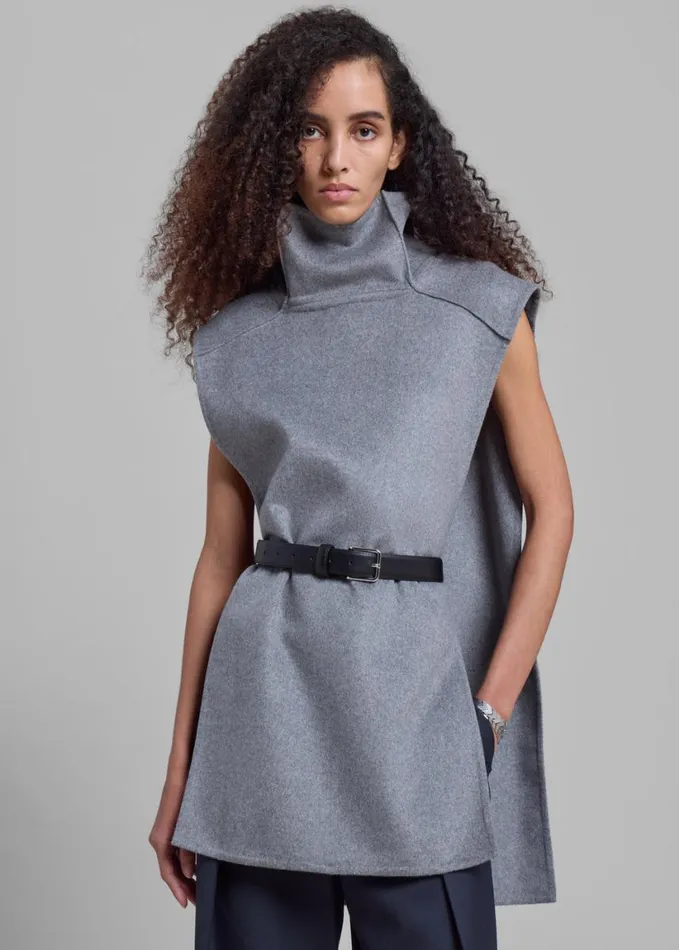 Clothing Women The Frankie Shop Bevza Manishka Vest 8211 Grey
