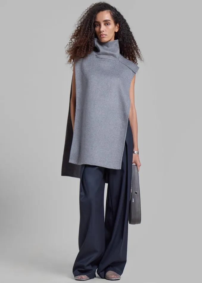 Clothing Women The Frankie Shop Bevza Manishka Vest 8211 Grey