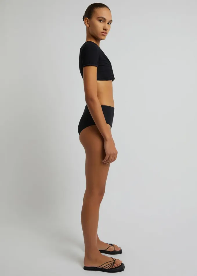 Clothing Women The Frankie Shop Christopher Esber U Prong Tee 8211 Black