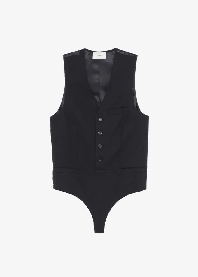 Clothing Women The Frankie Shop Coperni Bodysuit 8211 Black
