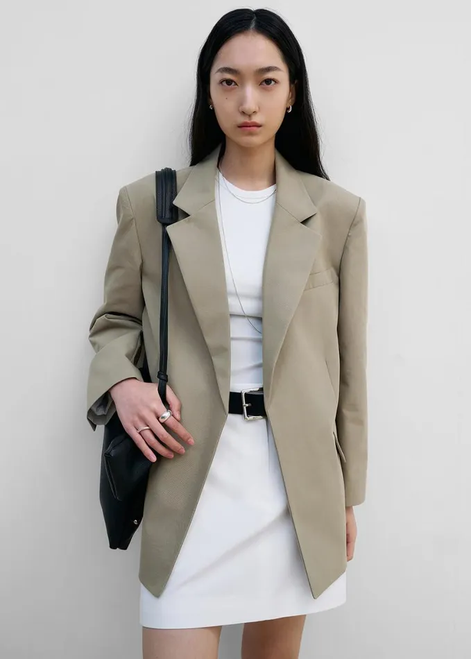 Clothing Women The Frankie Shop Del Blazer 8211 Beige