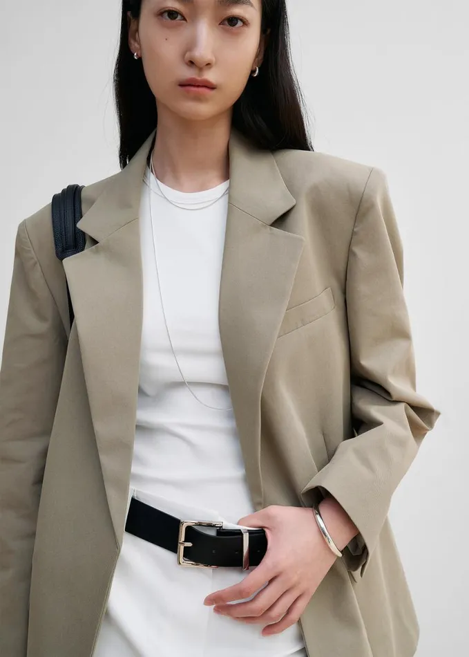 Clothing Women The Frankie Shop Del Blazer 8211 Beige