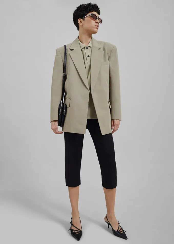 Clothing Women The Frankie Shop Del Blazer 8211 Beige
