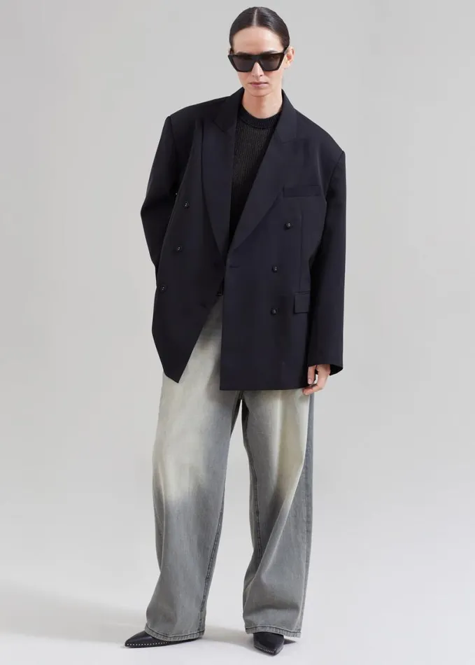 Clothing Women The Frankie Shop Demi Blazer 8211 Black