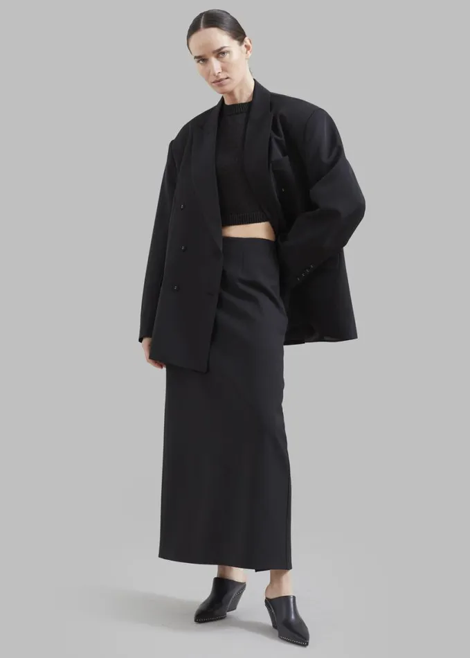 Clothing Women The Frankie Shop Demi Blazer 8211 Black