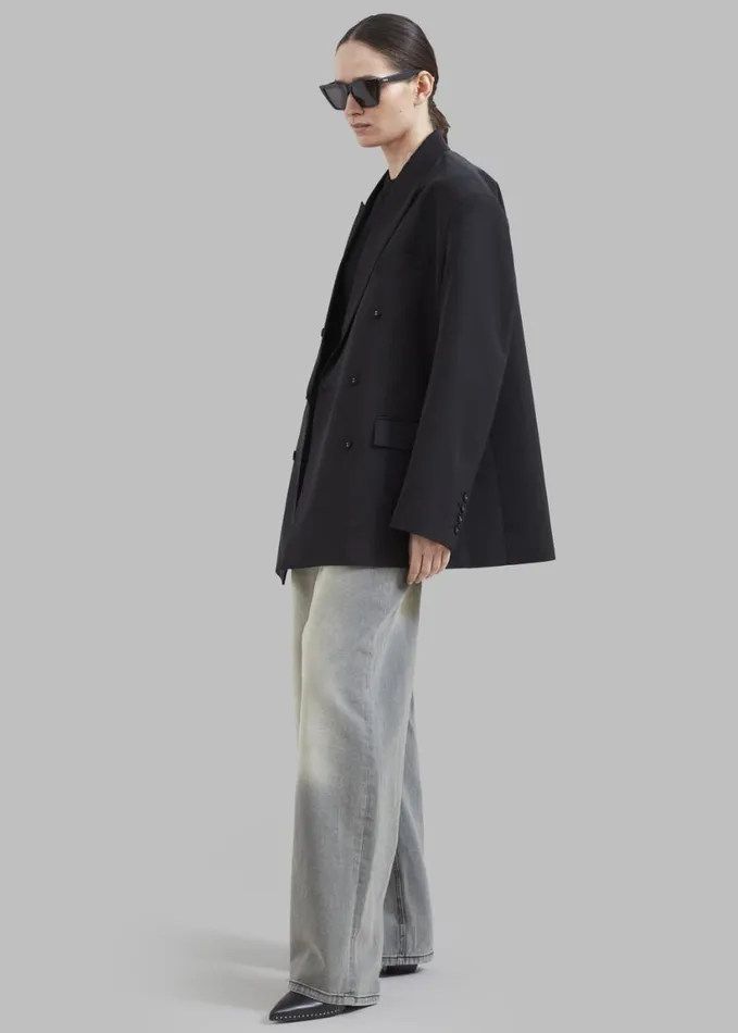 Clothing Women The Frankie Shop Demi Blazer 8211 Black