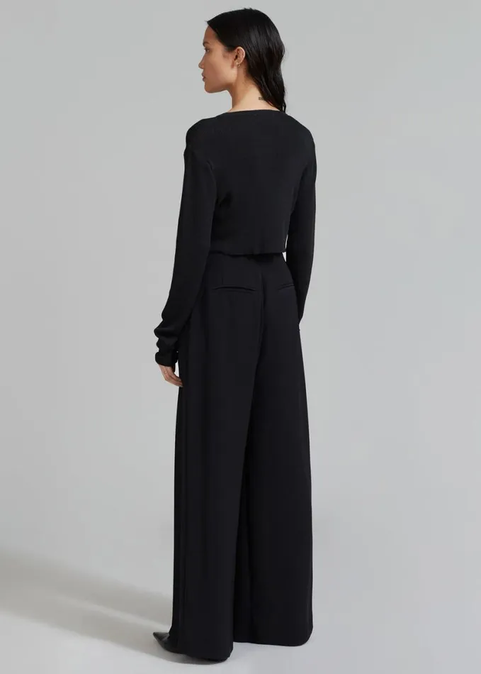 Clothing Women The Frankie Shop Dillon Pleated Pants 8211 Black