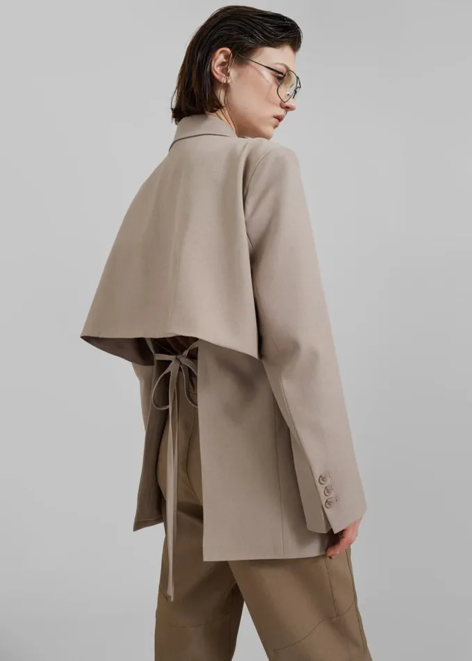 Clothing Women The Frankie Shop Eline Blazer 8211 Beige