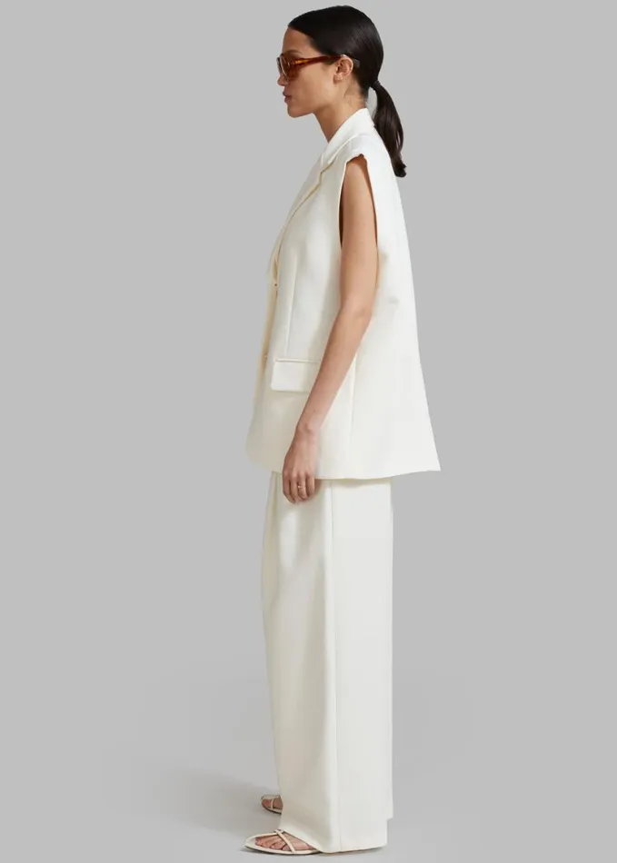 Clothing Women The Frankie Shop Eloise Vest 8211 Cream