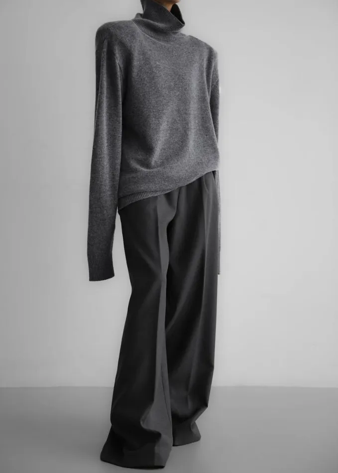 Clothing Women The Frankie Shop Emilia Mini Padded Sweater Dress 8211 Grey