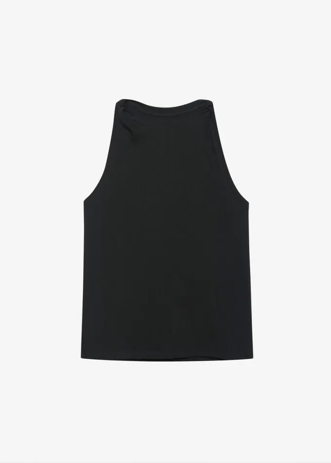 Clothing Women The Frankie Shop Erika Twisted Sleeve Tank 8211 Black