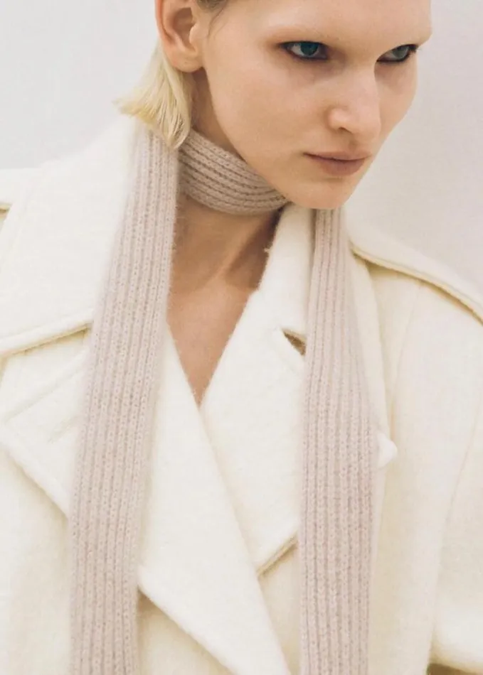 Clothing Women The Frankie Shop Esmae Wool Coat 8211 White