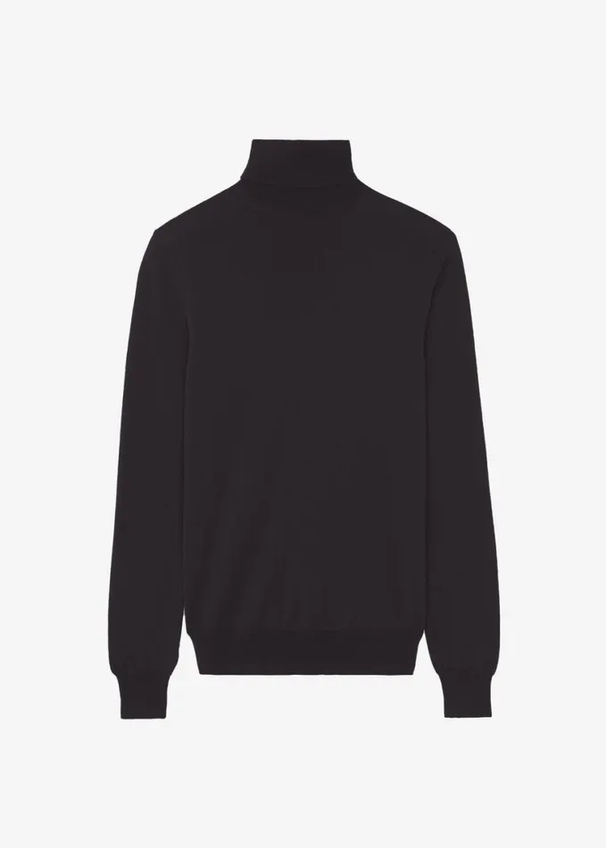 Clothing Women The Frankie Shop Eve Thin Turtleneck Sweater 8211 Dark Plum