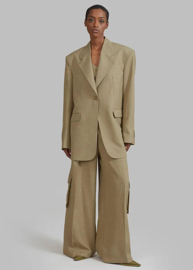 Clothing Women The Frankie Shop Gladys Blazer 8211 Khaki