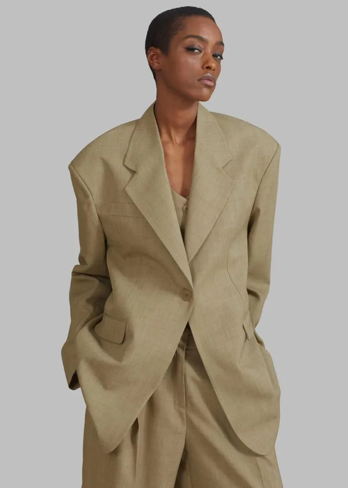 Clothing Women The Frankie Shop Gladys Blazer 8211 Khaki