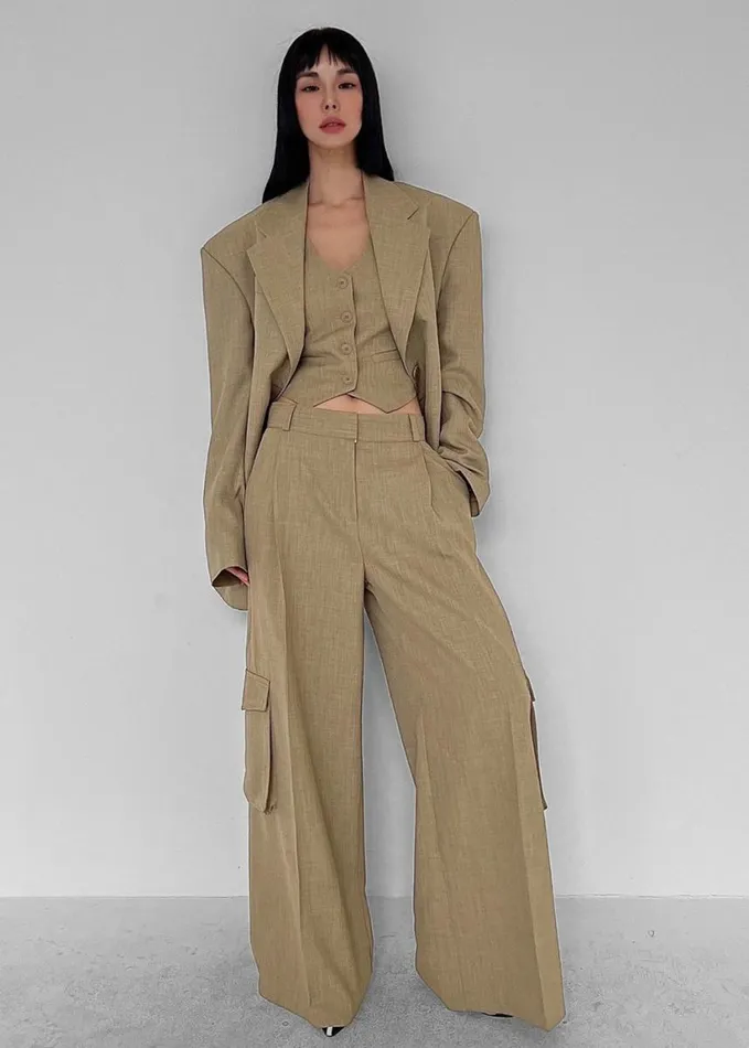 Clothing Women The Frankie Shop Gladys Blazer 8211 Khaki