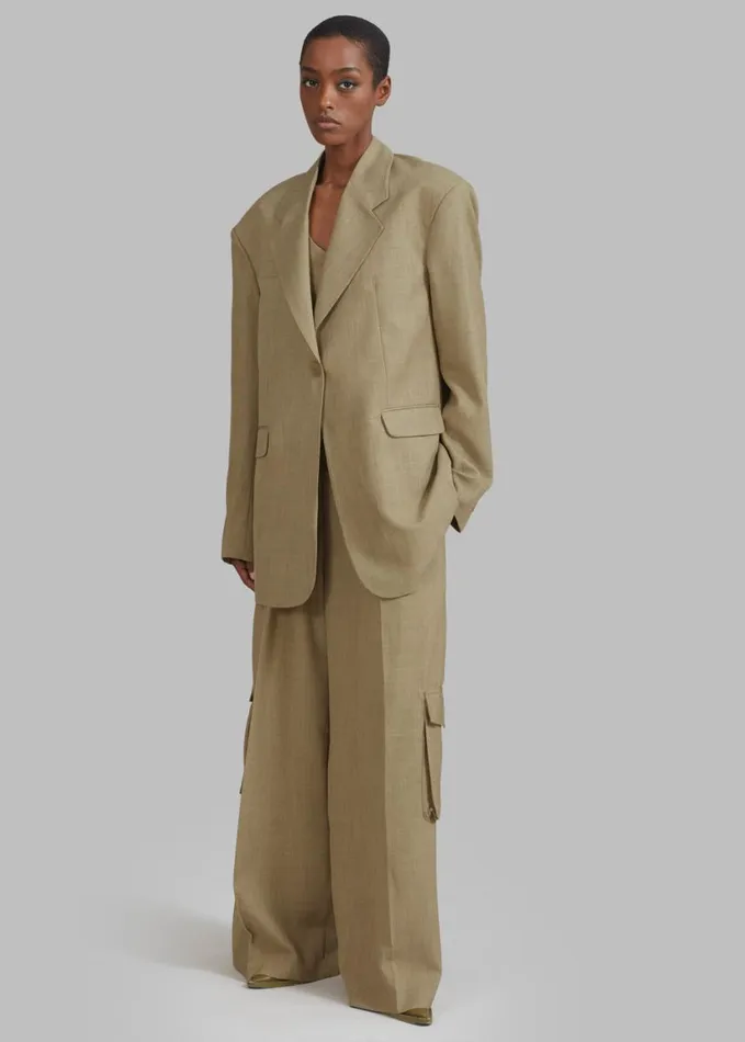 Clothing Women The Frankie Shop Gladys Blazer 8211 Khaki
