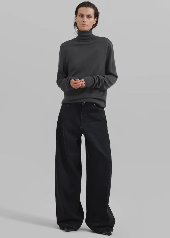Clothing Women The Frankie Shop Haikure Bethany Jeans 8211 Bassano Black