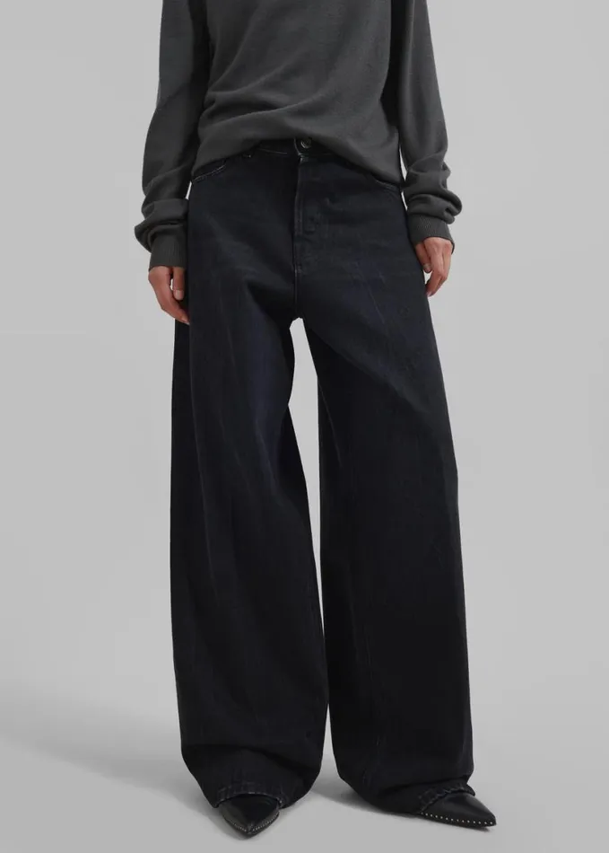 Clothing Women The Frankie Shop Haikure Bethany Jeans 8211 Bassano Black