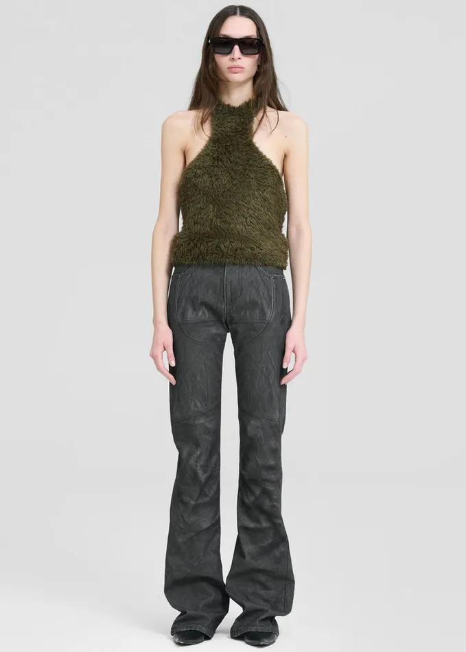 Clothing Women The Frankie Shop Haikure Lilly Top 8211 Forest Green