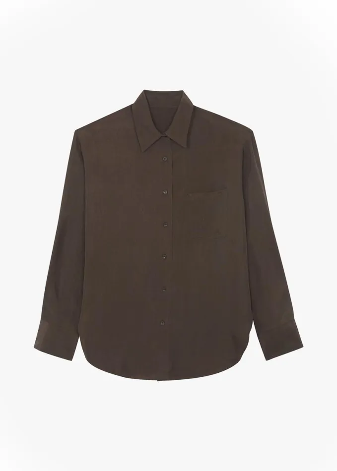 Clothing Women The Frankie Shop Haneul Shirt 8211 Brown