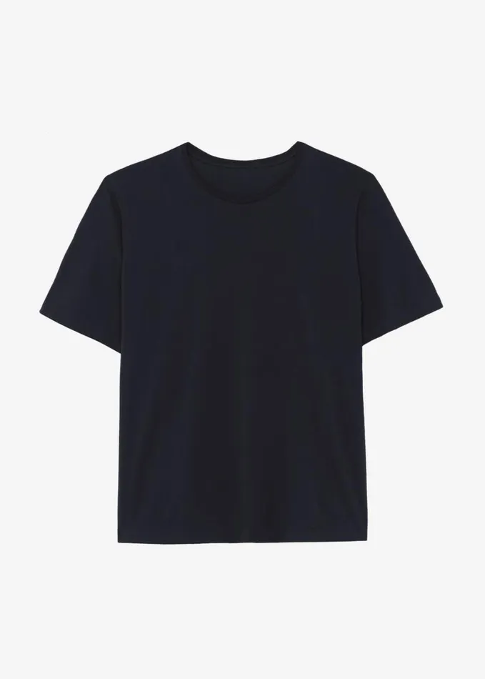 Clothing Women The Frankie Shop Harper Soft Organic TShirt 8211 Black