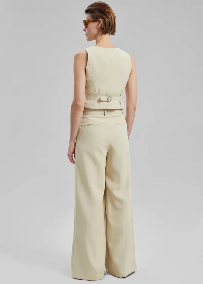 Clothing Women The Frankie Shop Indio Vest 8211 Beige