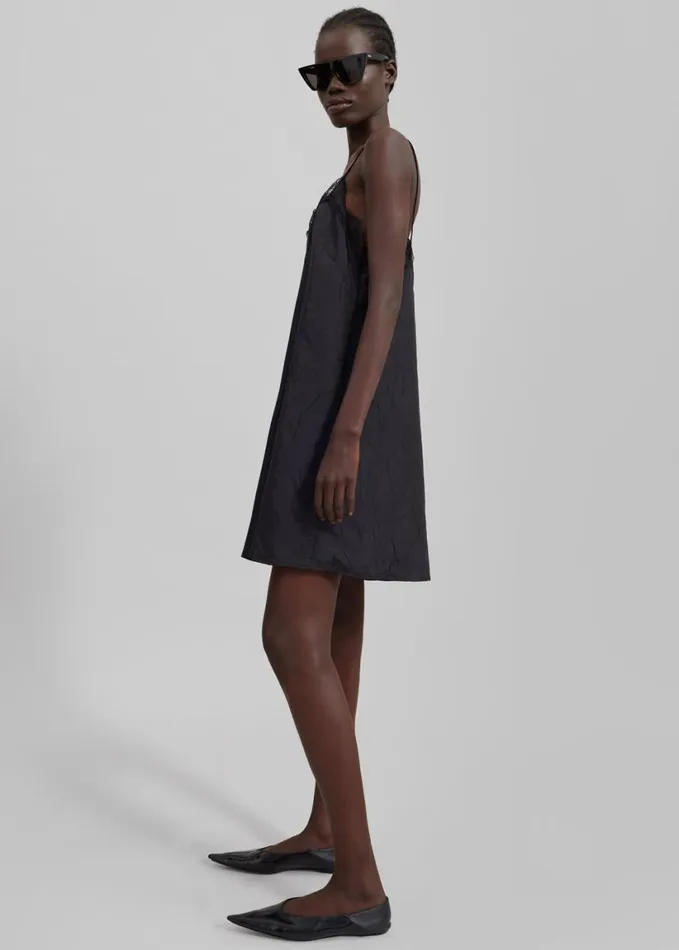 Clothing Women The Frankie Shop Julia Slip Dress 8211 Black
