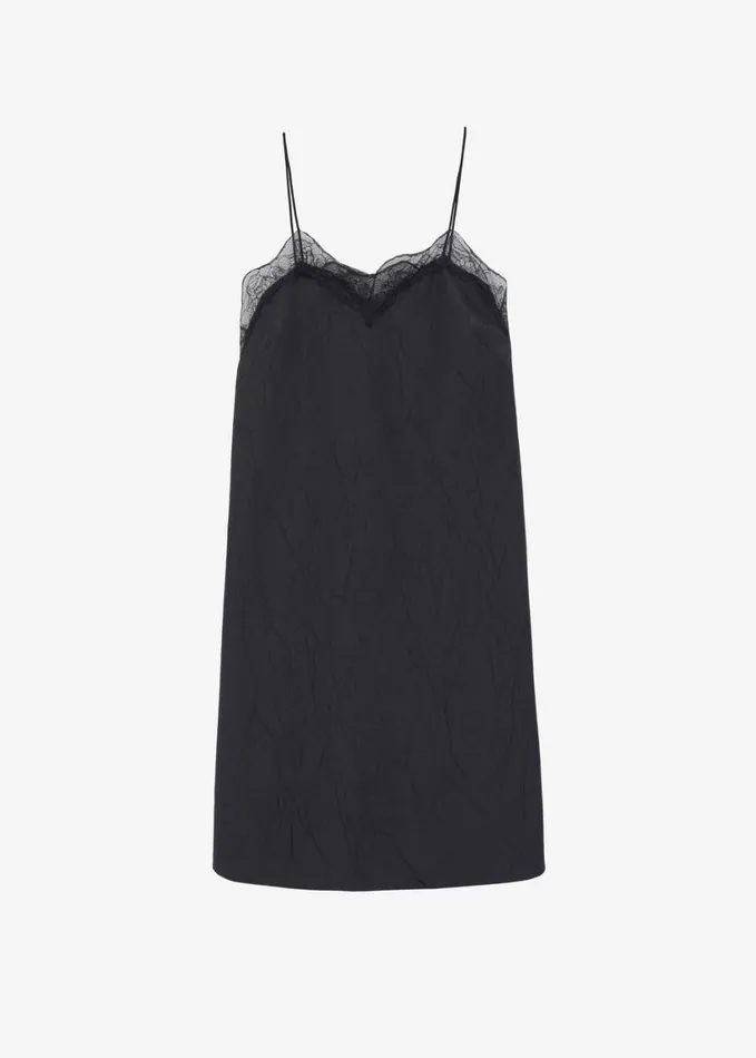 Clothing Women The Frankie Shop Julia Slip Dress 8211 Black